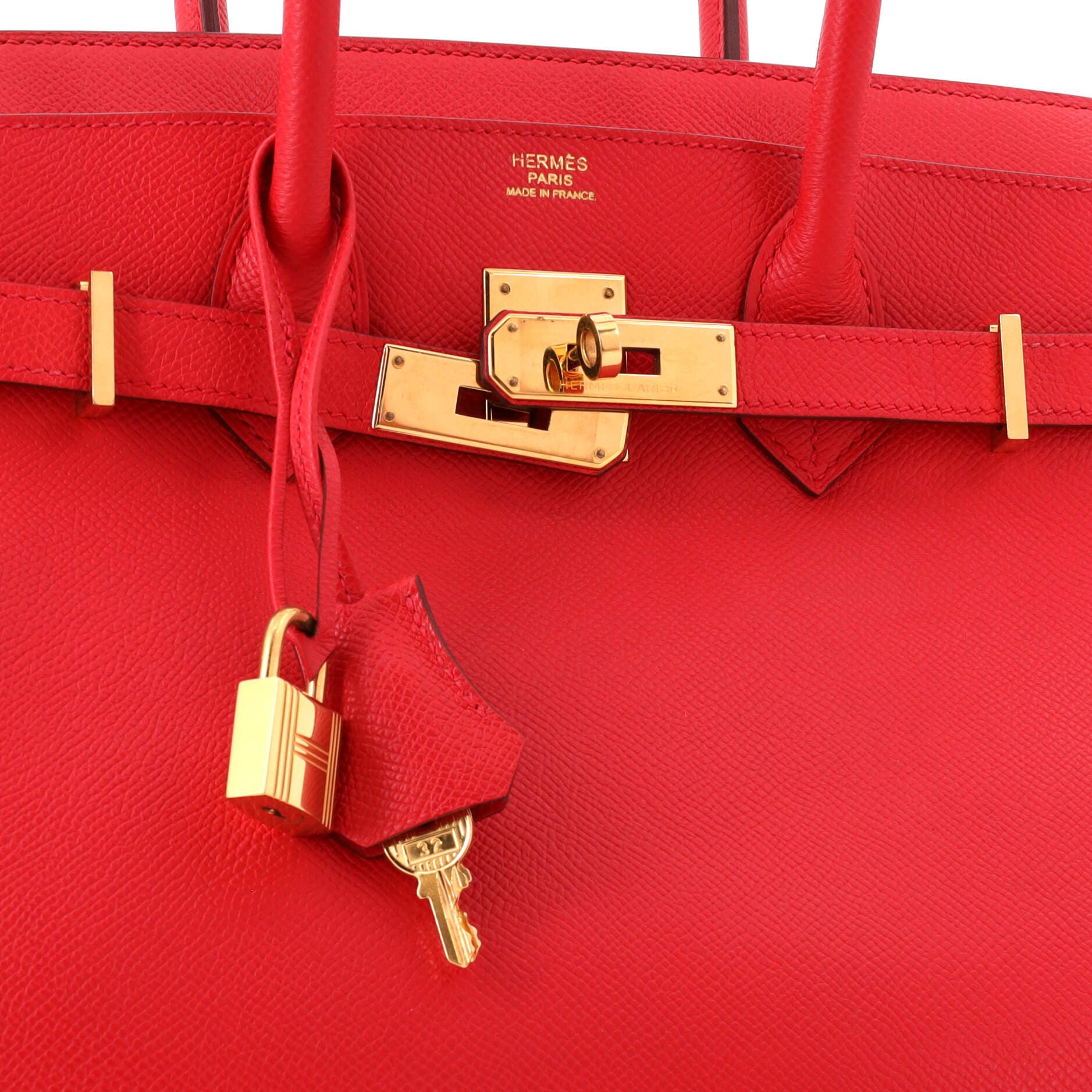 Pre-Owned Hermes Birkin Handbag Red Epsom with Gold Hardware 30, Alternate, color, Bougainvillier