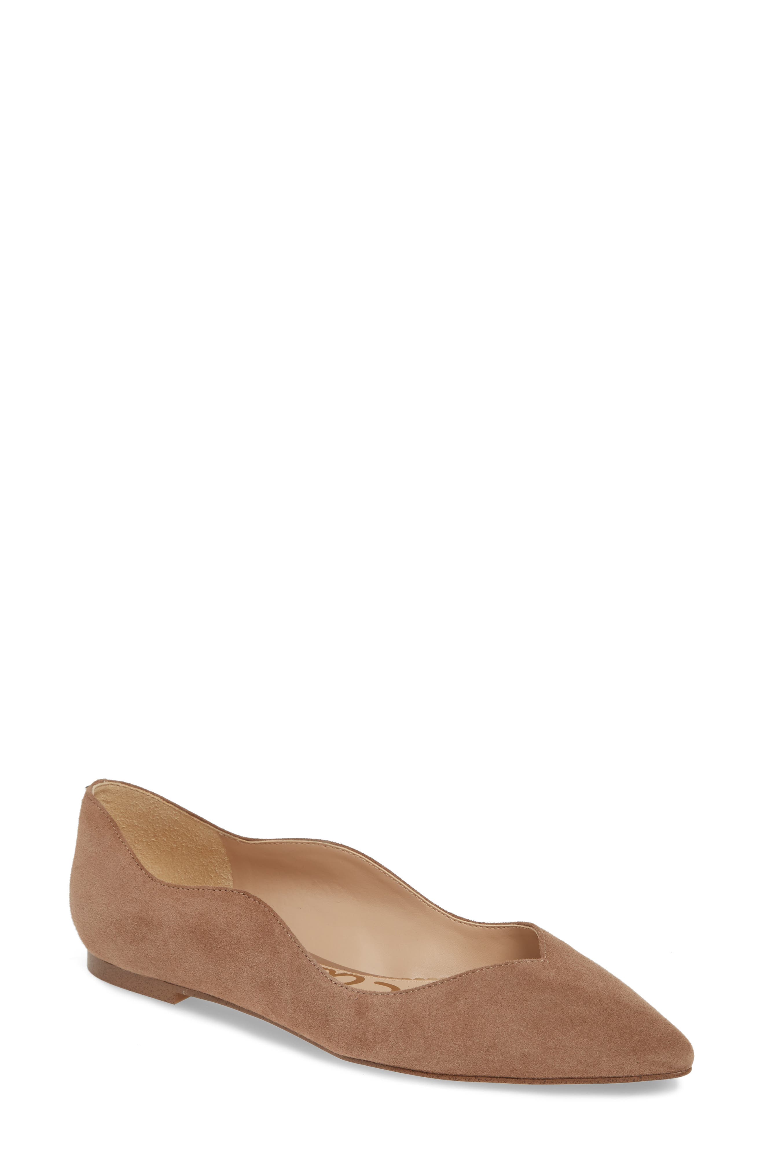 Riza Flat, Main, color, PRALINE SUEDE