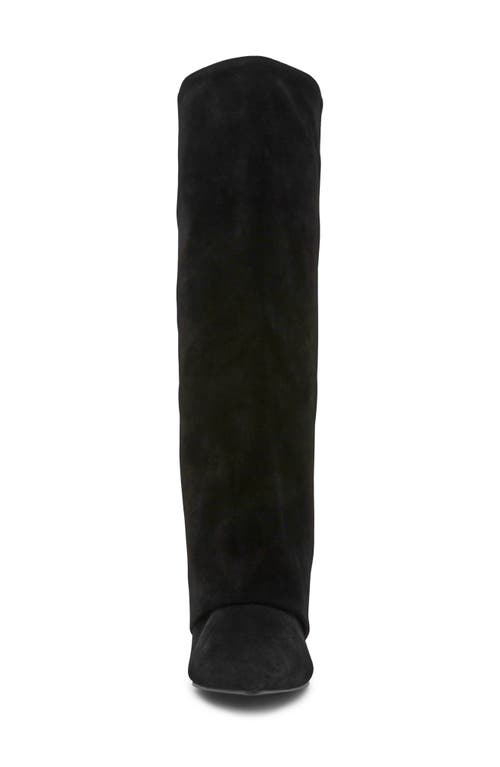 Steve Madden Luca Kitten Heel Knee High Boot In Black