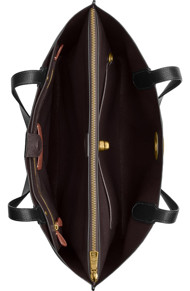 COACH Willow Pebble Leather Tote, Alternate, color,