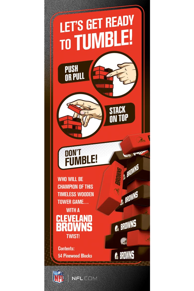 Cleveland Browns Tumble Tower, Alternate, color, Multicolor