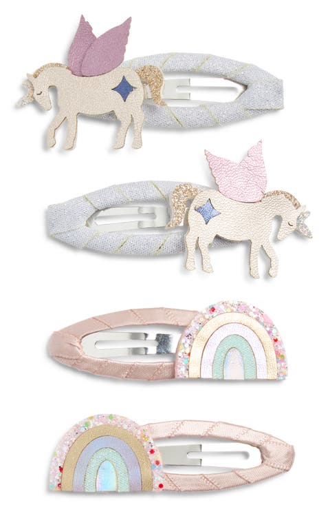 Kids' Unicorn Rainbow Hair Clips