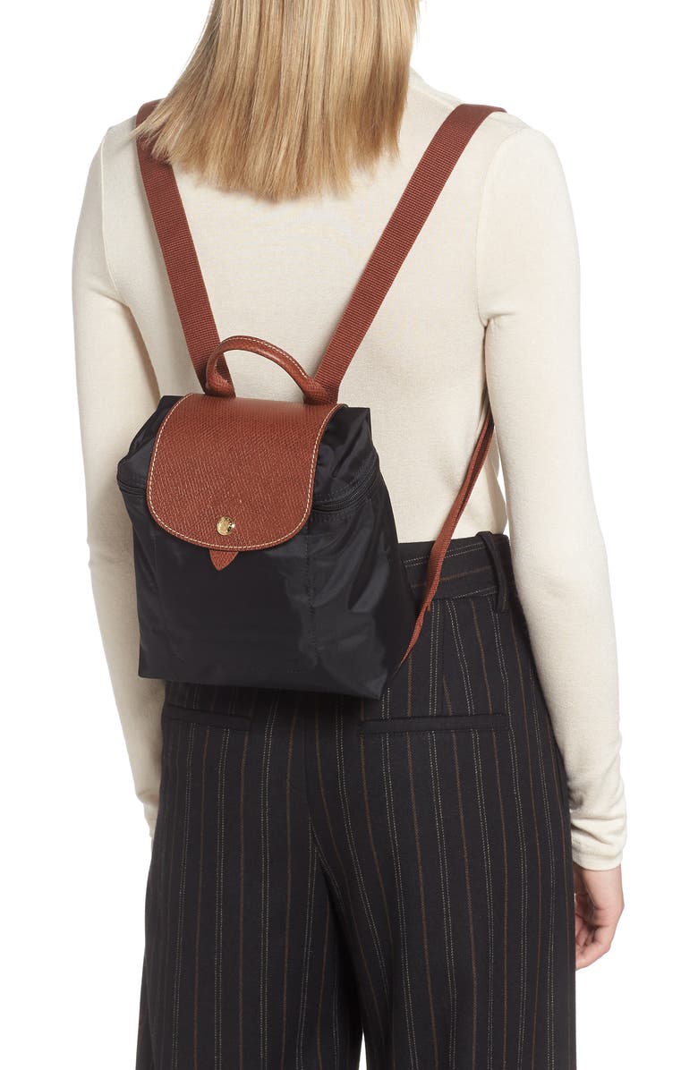 Longchamp Mini Le Pliage Canvas Backpack, Alternate, color,