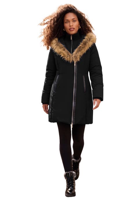 Plus Size Double Layer Puffer Coat