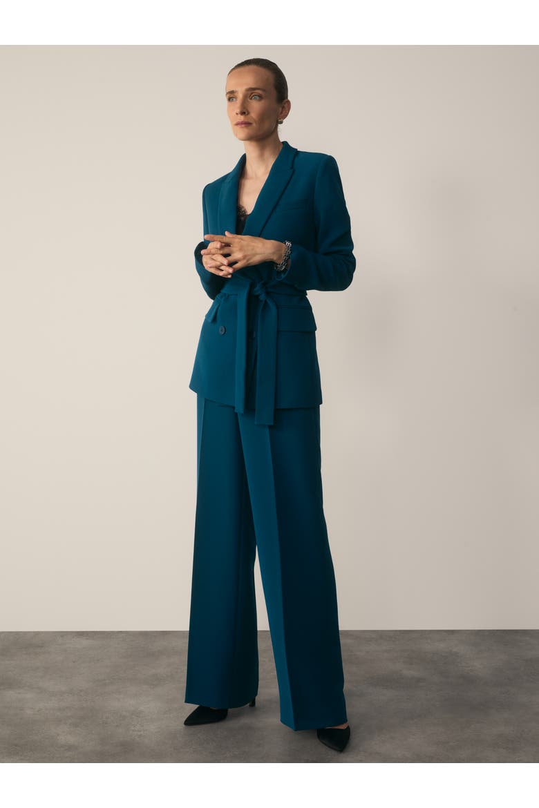 Almeida Longline Wrap Tailored Blazer, Alternate, color, Blue