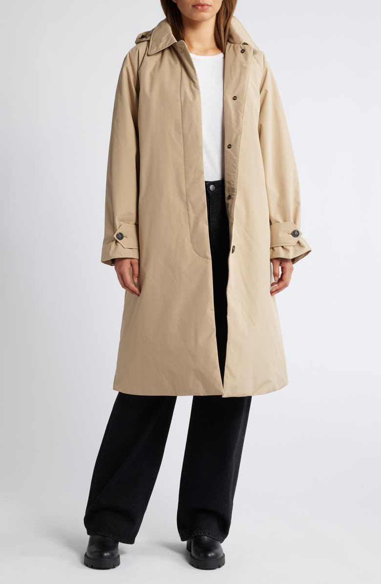Save The Duck Zoey Water Repellent Coat, Alternate, color, Stardust Beige