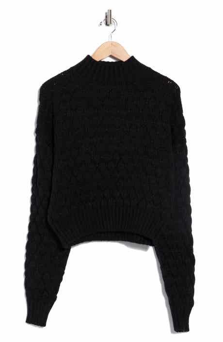 Elodie Bubble Knit Crop Sweater