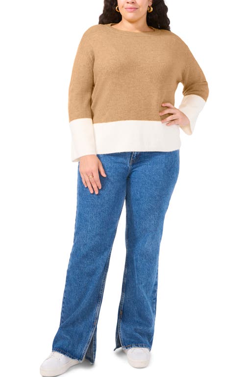 VINCE CAMUTO VINCE CAMUTO COLORBLOCK CREWNECK SWEATER 