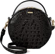 Brahmin Lane Croc Embossed Leather Crossbody Bag
