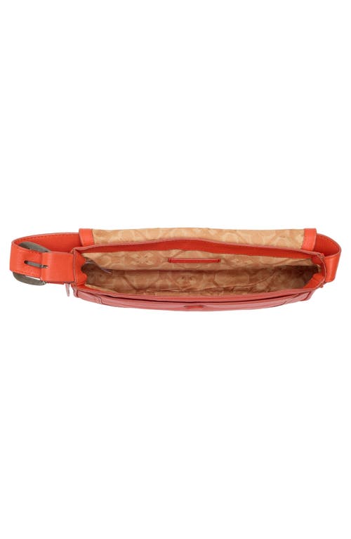 Lucky Brand Luma Leather Shoulder Bag In Orange
