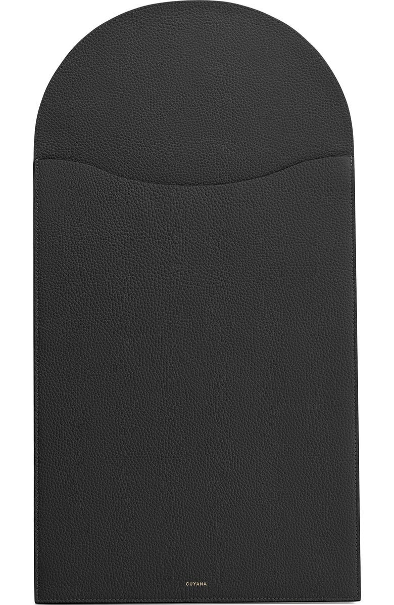 Cuyana Convertible Leather Laptop Sleeve 15-16-inch, Main, color, Black