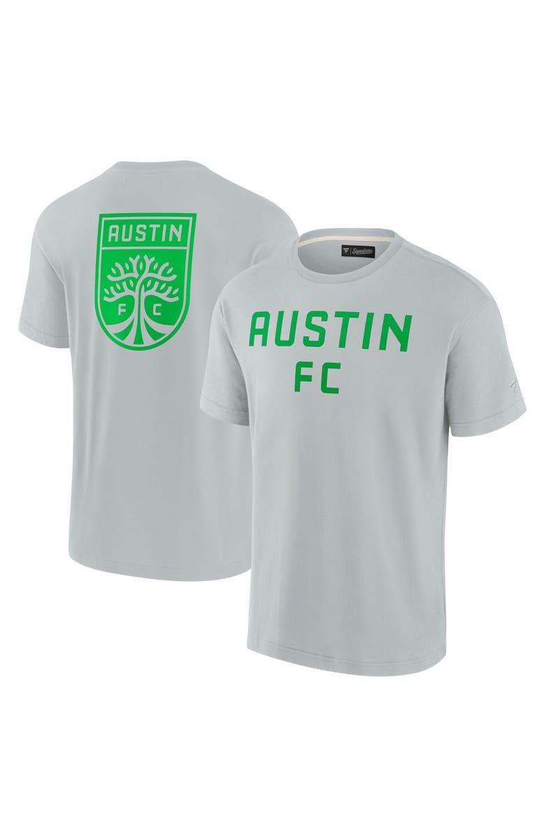 Fanatics Signature Unisex Fanatics Signature Gray Austin FC Elements Super Soft Short Sleeve T-Shirt, Main, color, Gray