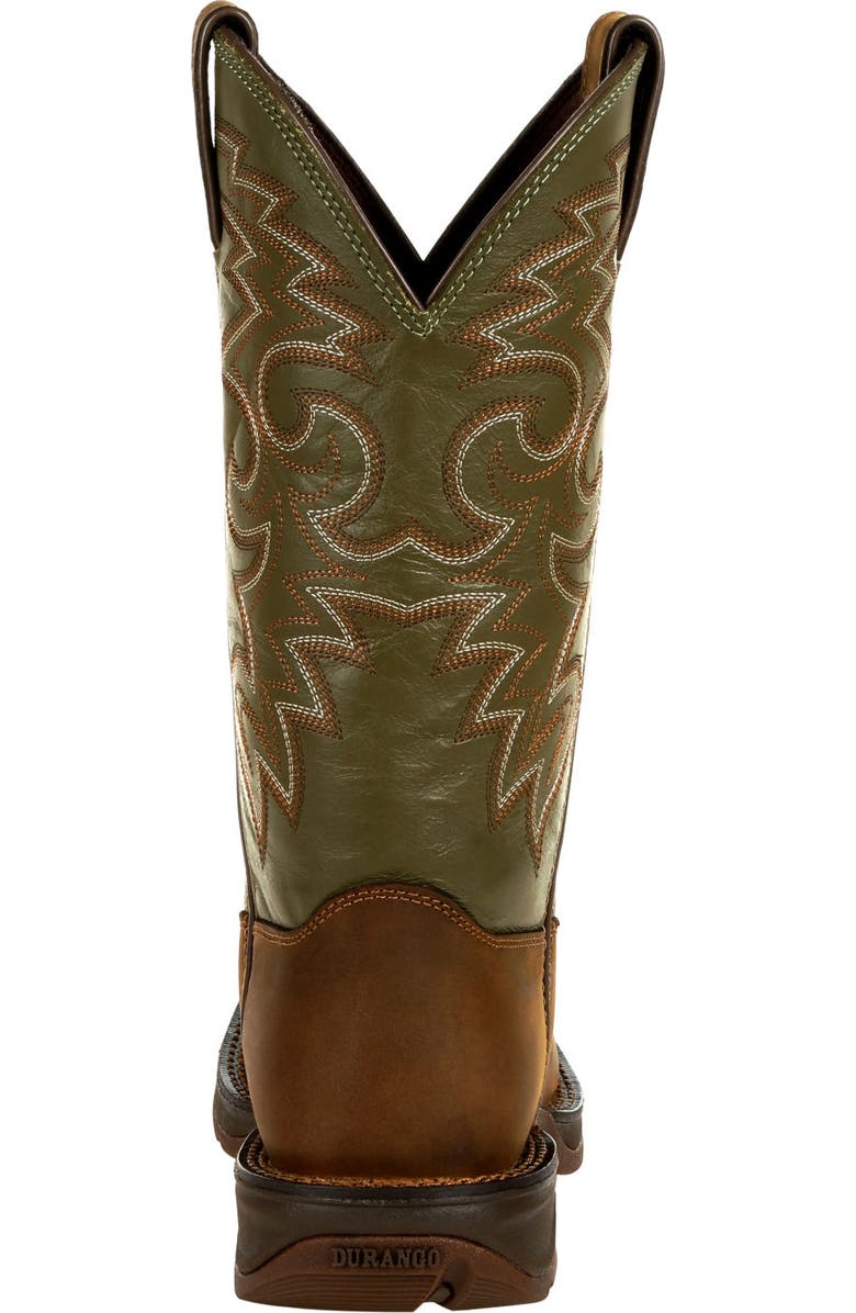 DURANGO Coffee & Cactus Pullon Western Boot, Alternate, color, Coffee Cactus