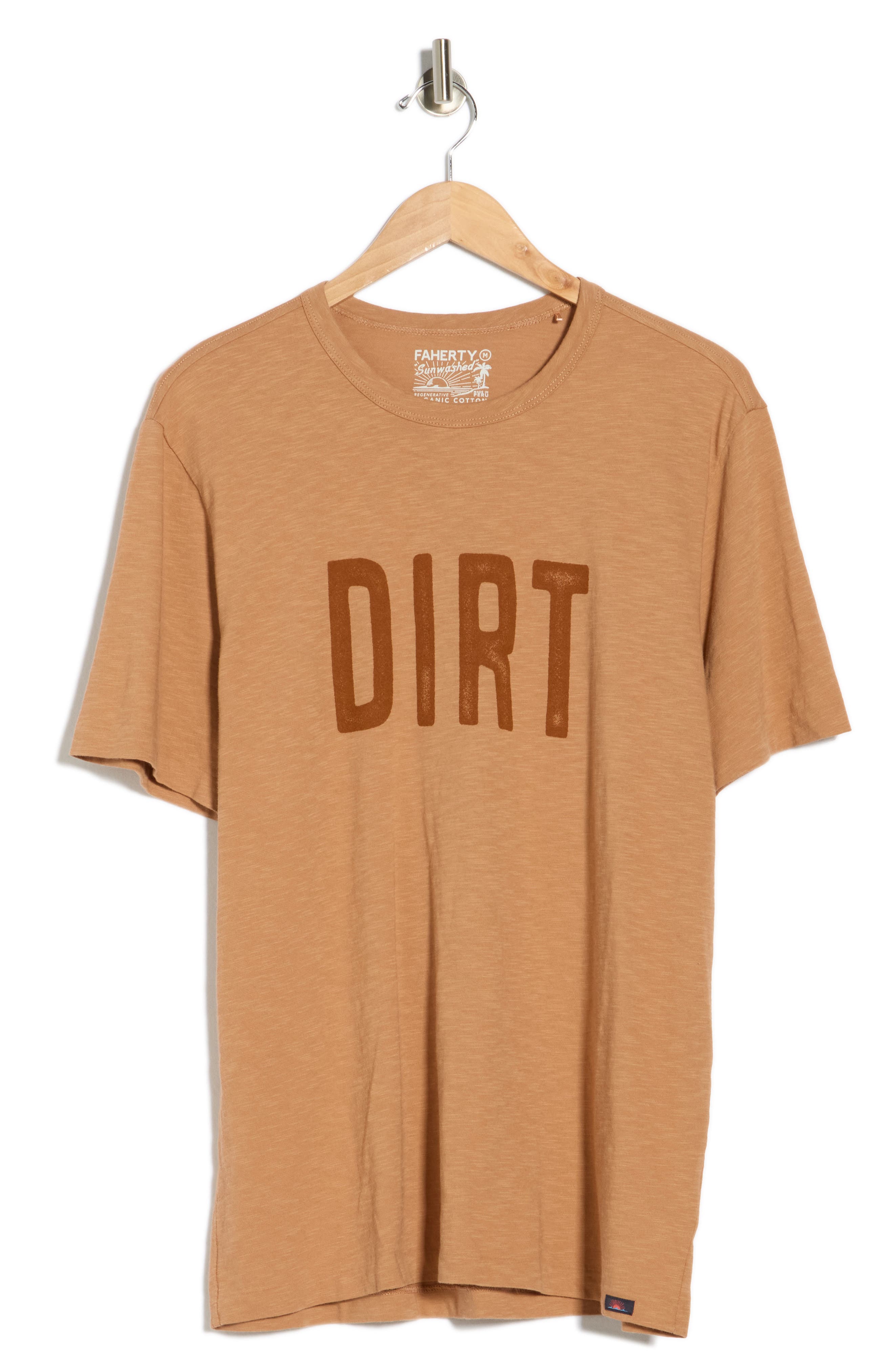Faherty Dirt Sunwashed Organic Cotton Graphic T-Shirt