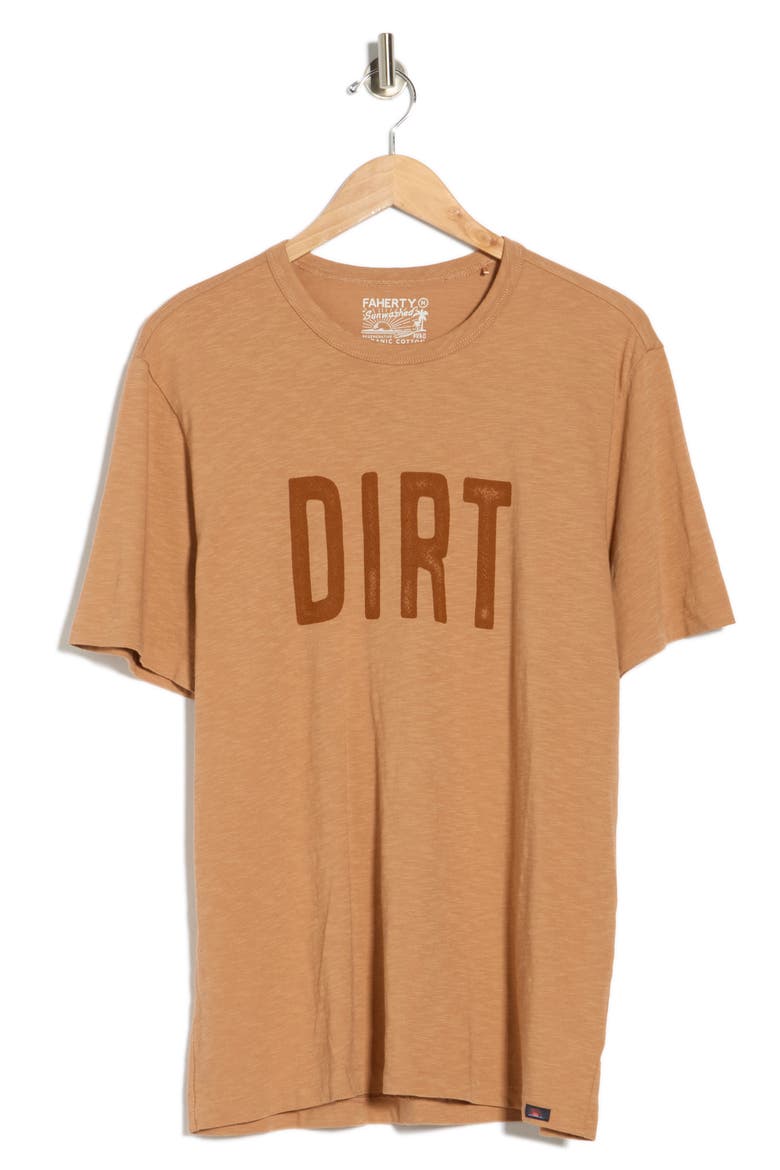 Dirt Sunwashed Organic Cotton Graphic T-Shirt, Alternate, color, BRONZE