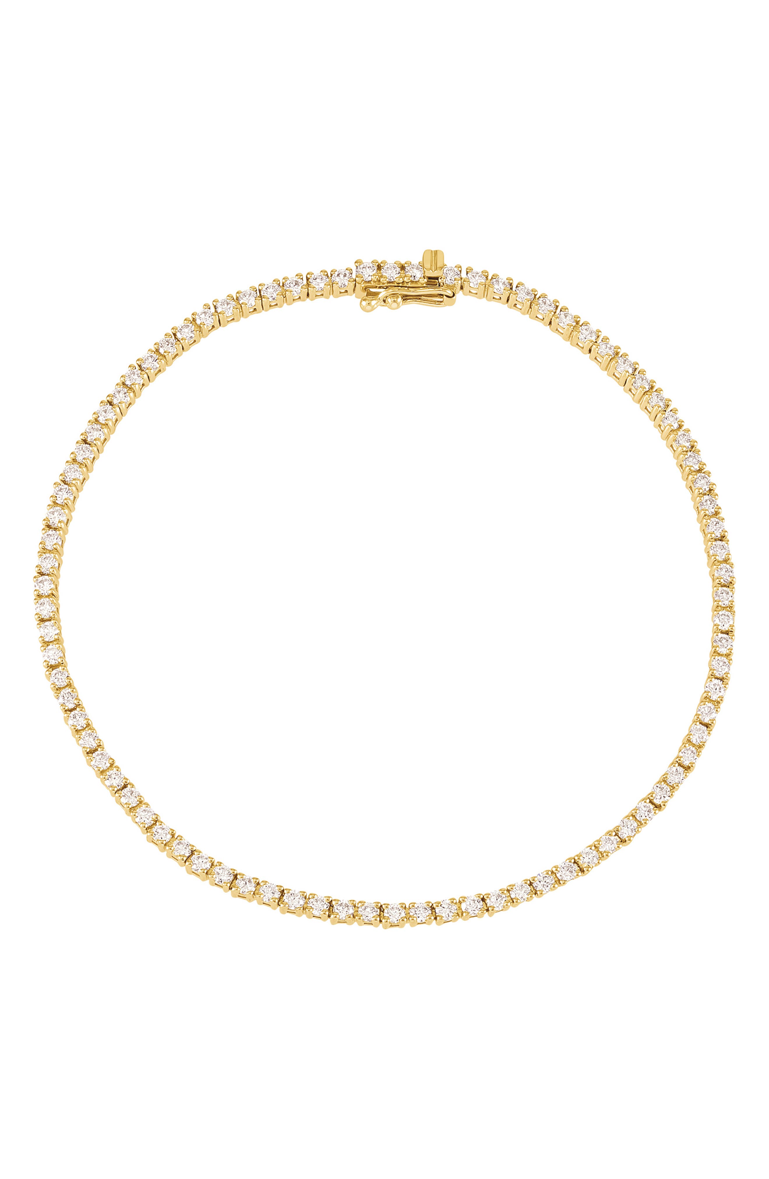 Frankie & Zoe 10K Gold Lab Grown Diamond Tennis Bracelet