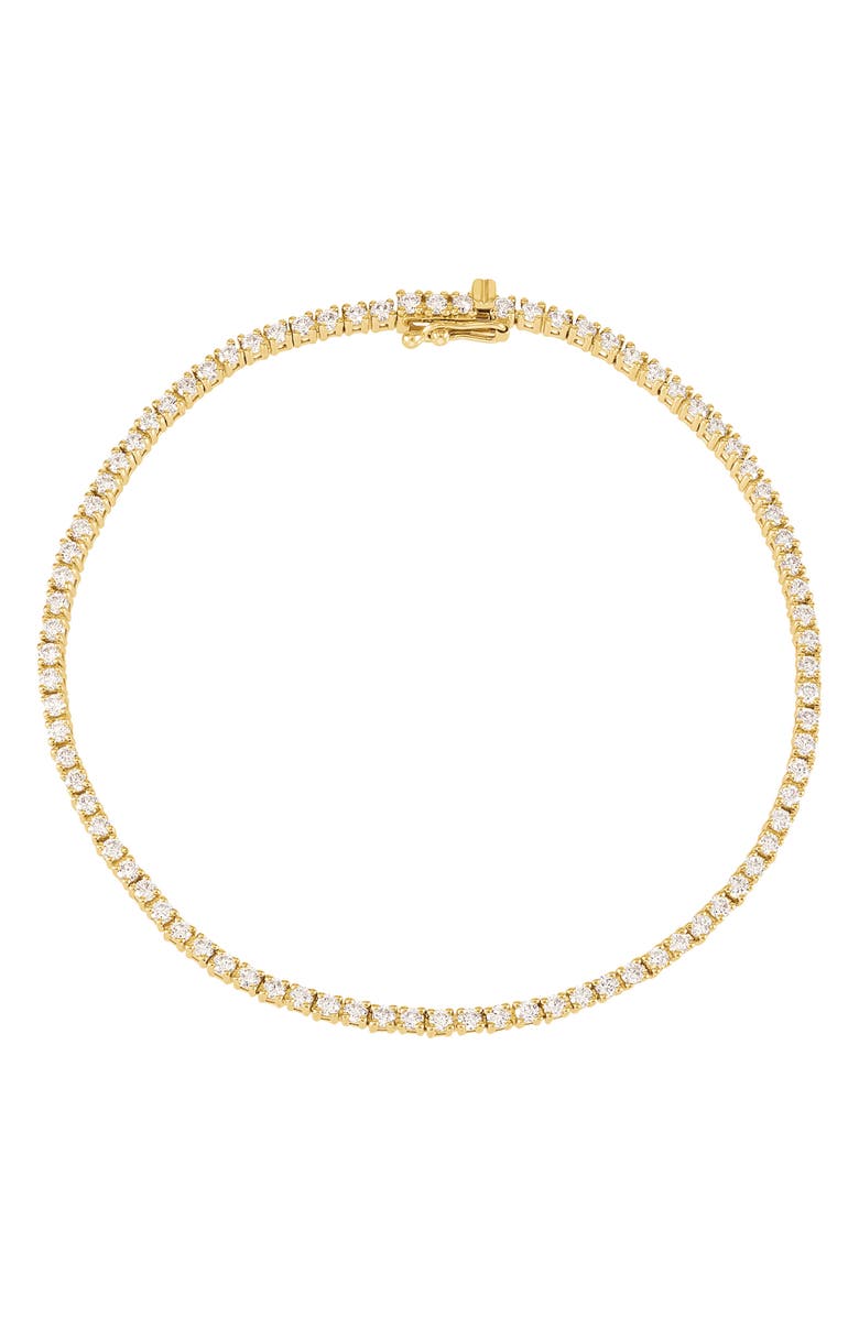 Frankie & Zoe 10K Gold Lab Grown Diamond Tennis Bracelet, Main, color, Yellow Gold