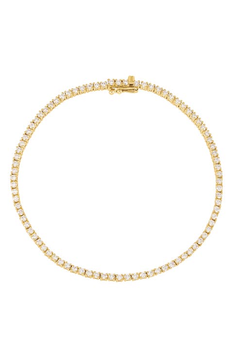 10K Gold Lab Grown Diamond Tennis Bracelet