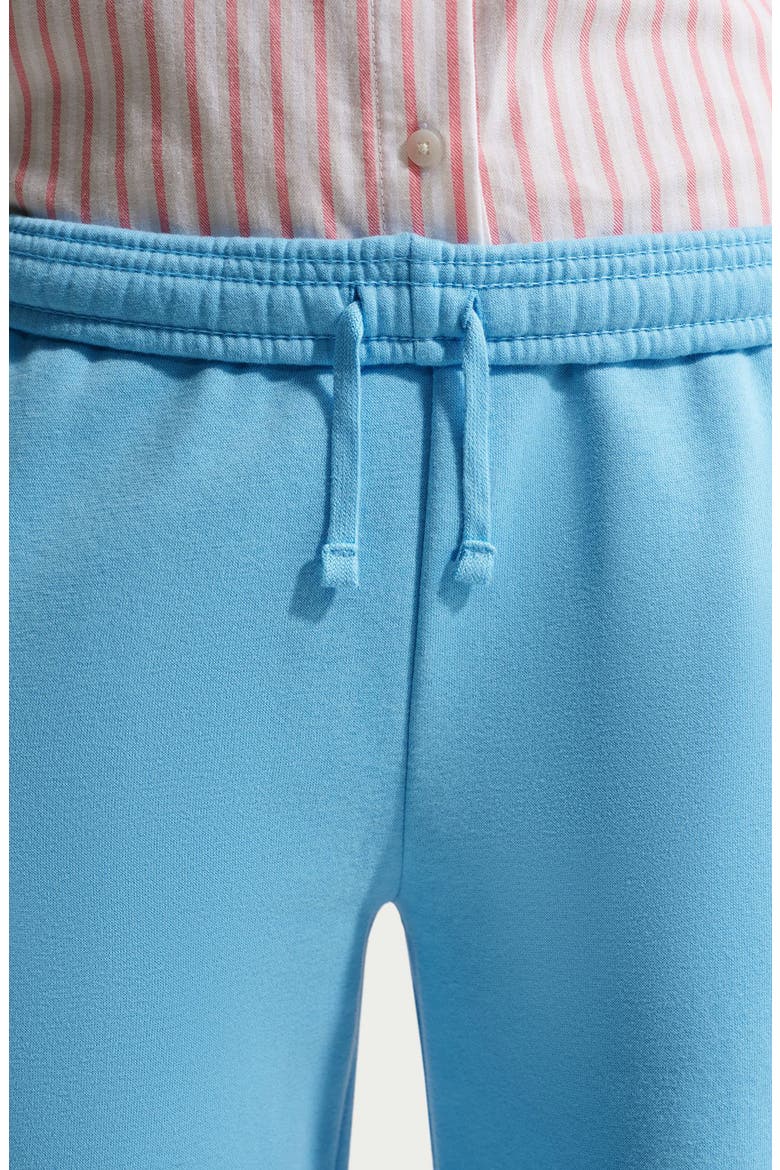 Kids' Sportswear Studio Fleece Open Hem Pants, Alternate, color, 497 FOOTBALL BLUE/WHITE