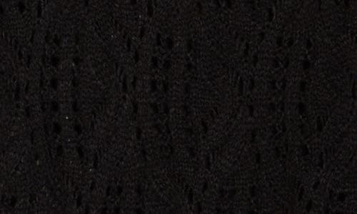 Daniel Rainn Openwork Peplum Top In Black