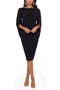 Cape Sleeve Crepe Sheath Dress