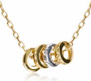 ARGENTO VIVO Two-Tone Coin Edge Pendant Necklace