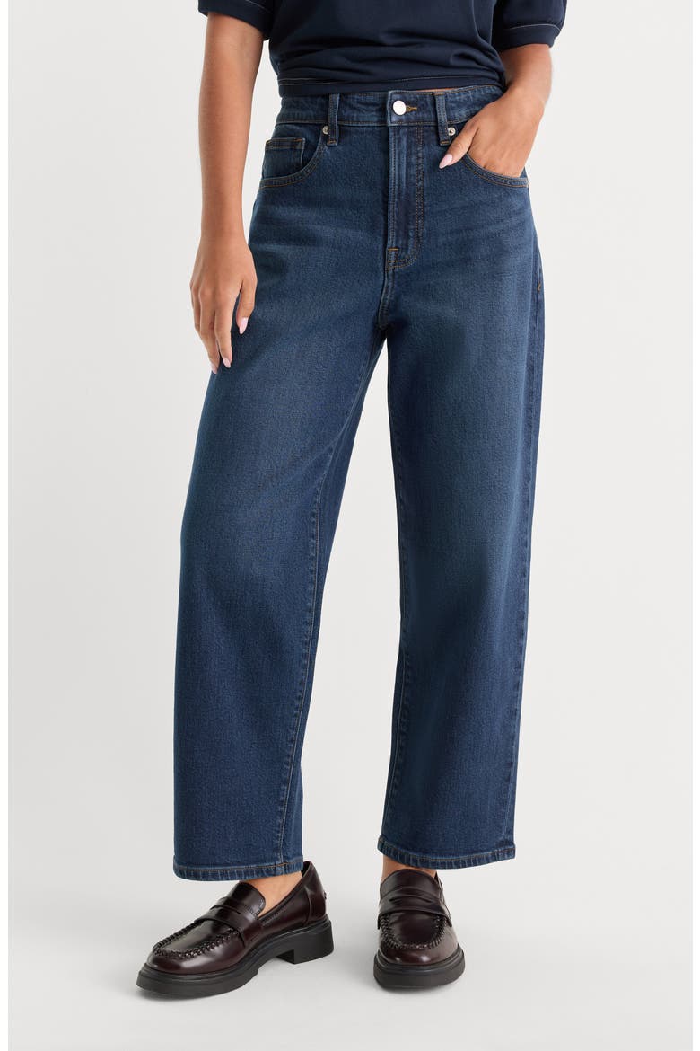 Vintage Barrel Ankle Jeans, Main, color, MERIDIAN