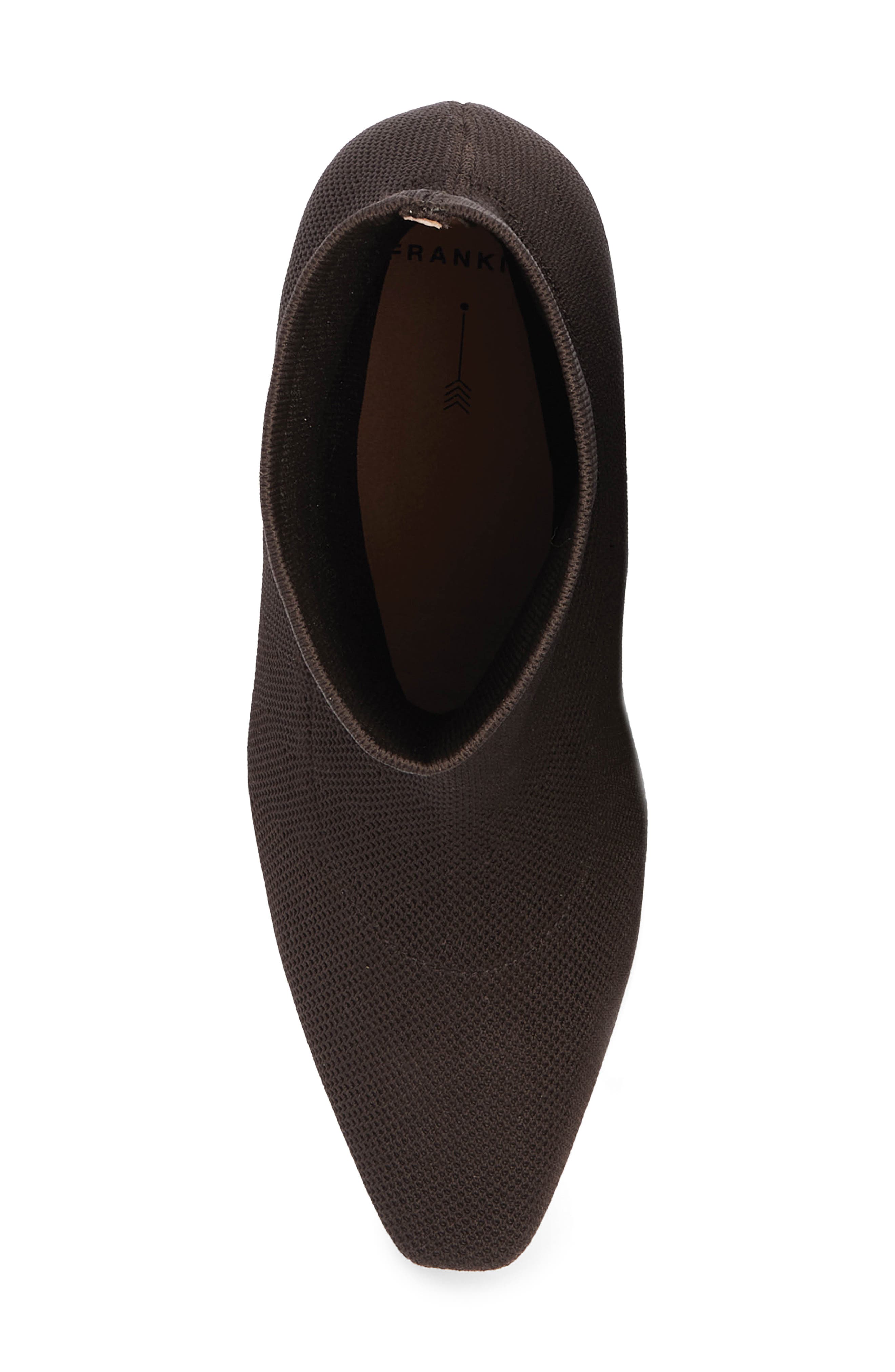 FRANKIE4 Melrose Stretch Knit Bootie, Alternate, color, Chocolate Knit