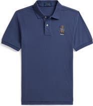 Polo Ralph Lauren Kids' Embroidered Polo Bear Cotton Piqué Polo