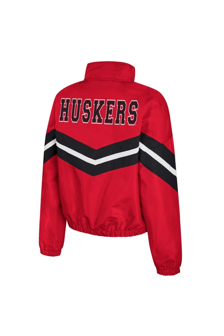 Women's Colosseum  Scarlet Nebraska Huskers Thin Ice Full-Zip Windbreaker, Alternate, color, Scarlet