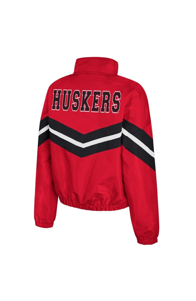 COLOSSEUM Women's Colosseum  Scarlet Nebraska Huskers Thin Ice Full-Zip Windbreaker, Alternate, color, Scarlet