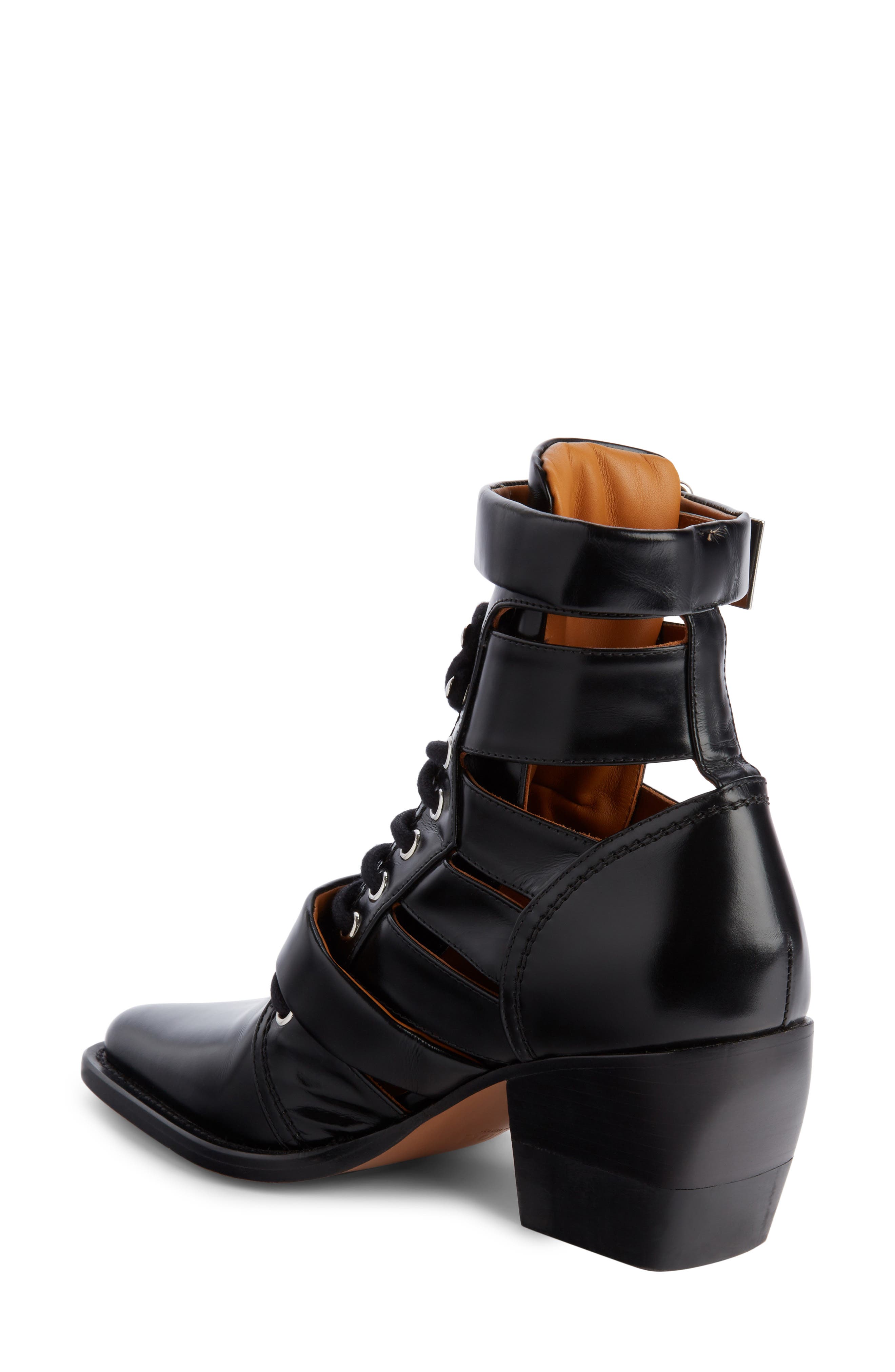 Chloé Rylee Caged Pointy Toe Boot, Alternate, color, 