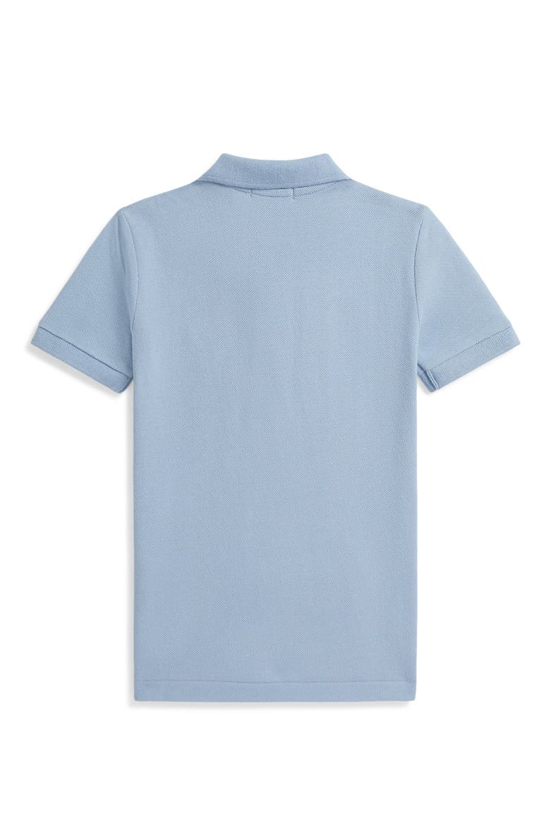 Kids' Cotton Piqué Polo, Alternate, color, ESTATE BLUE