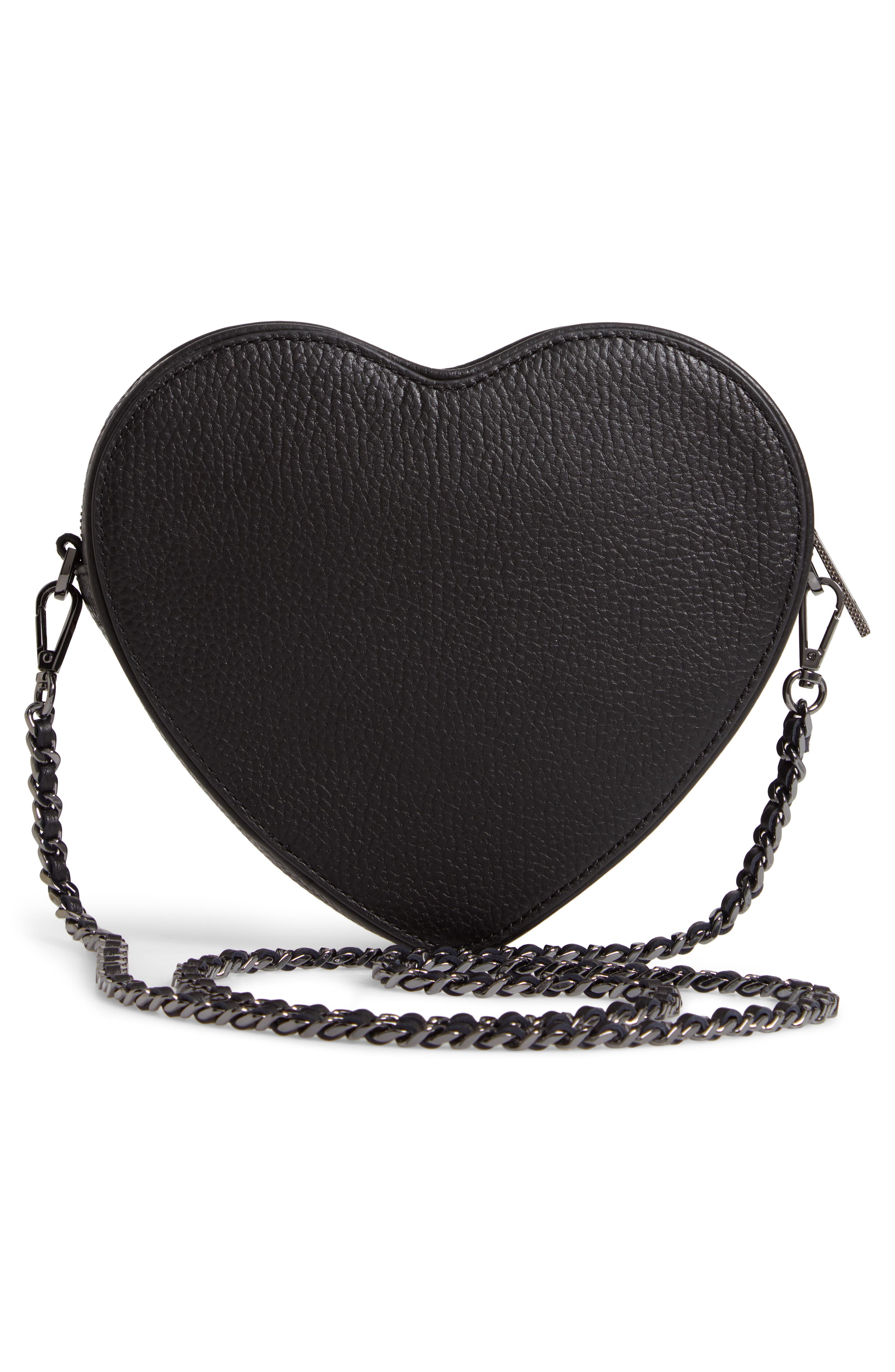 Amellie Leather Crossbody Bag, Alternate, color, BLACK