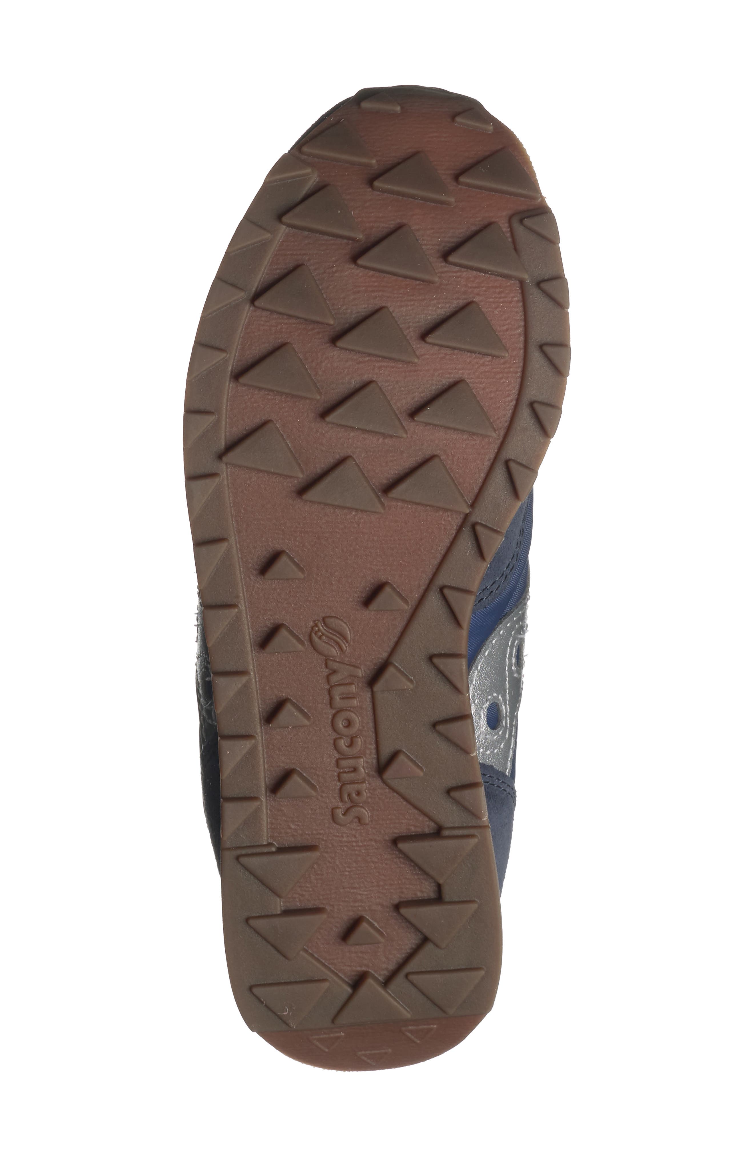 Jazz Double Hook & Loop Sneaker, Alternate, color, NAVY/SILVER/PINK
