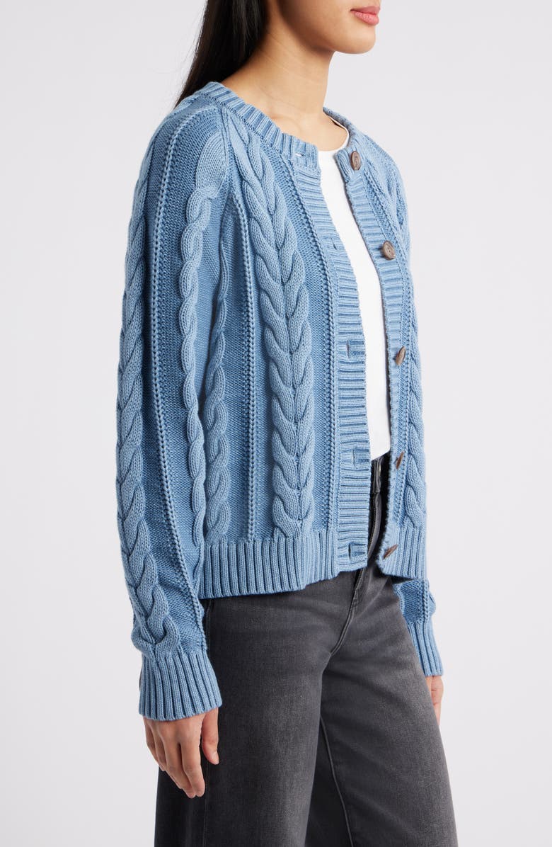 Pendleton Cotton Cable Cardigan, Alternate, color, 