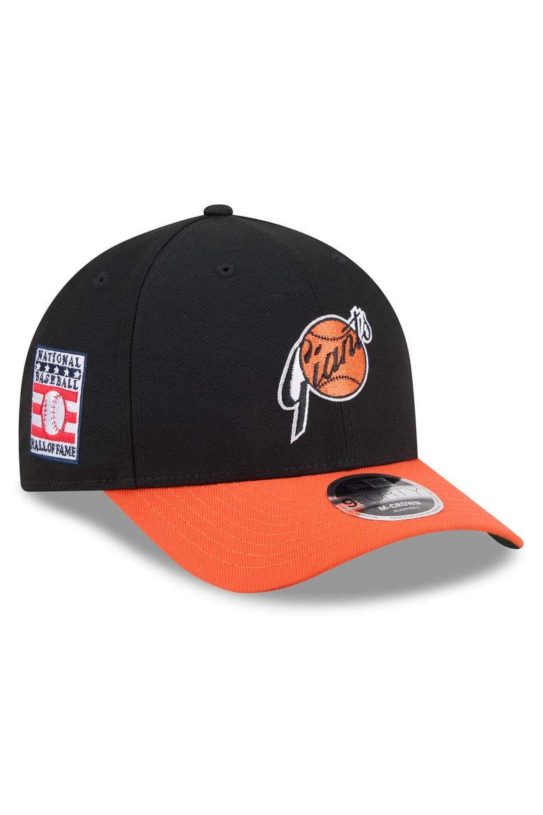 Men's New Era Black/Orange San Francisco Giants 2026 Baseball Hall of Fame 9FORTY M-Crown Adjustable Hat, Main, color, Black