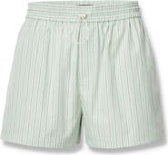 rag & bone Marvin Stripe Cotton Drawstring Shorts