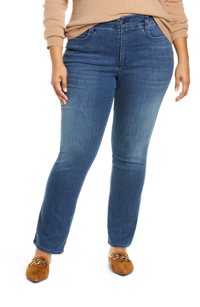 NYDJ Marilyn Hollywood High Waist Straight Leg Jeans, Main, color,