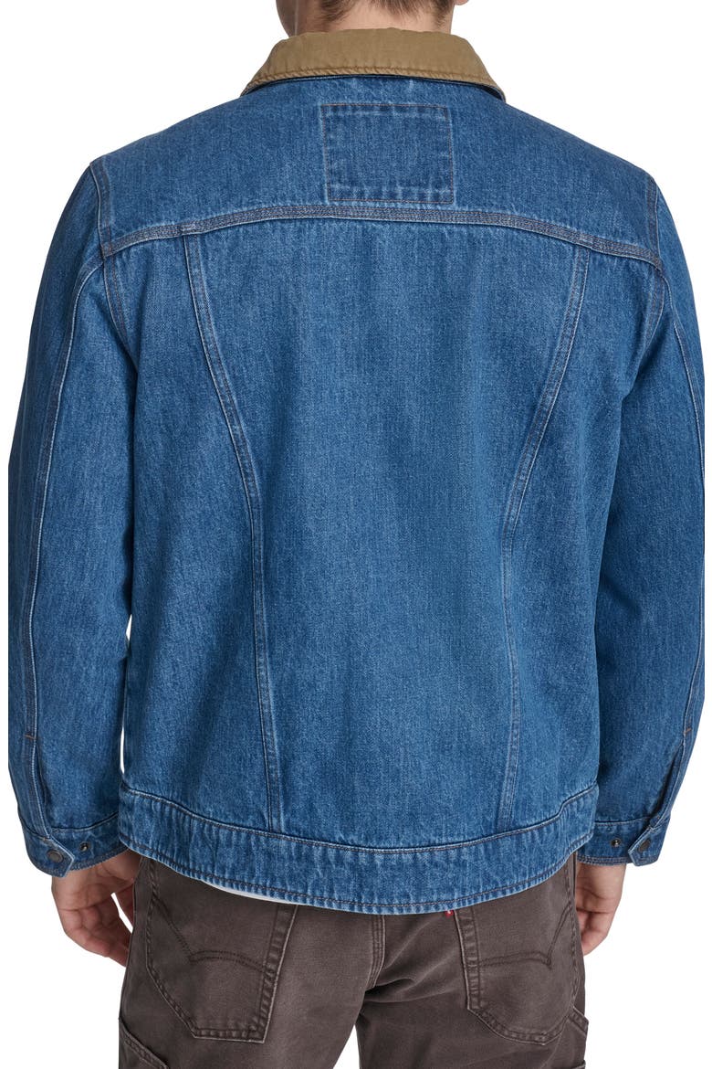 Lightweight Cotton Twill Utility Jacket, Alternate, color, MEDIUM WASH DEN