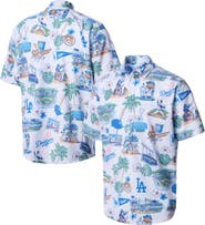 Reyn Spooner Men's Reyn Spooner  White Los Angeles Dodgers Scenic Tri-Blend Button-Down Shirt