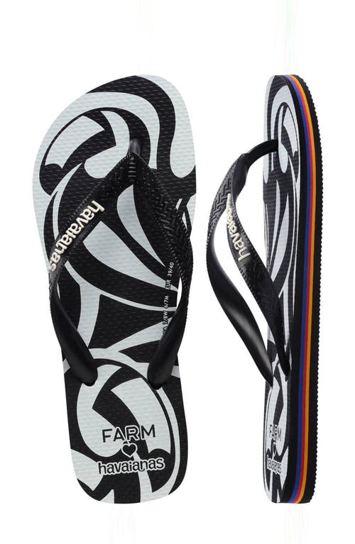 HAVAIANAS HAVAIANAS X FARM RIO TUCANADA RAINBOW FLIP FLOP