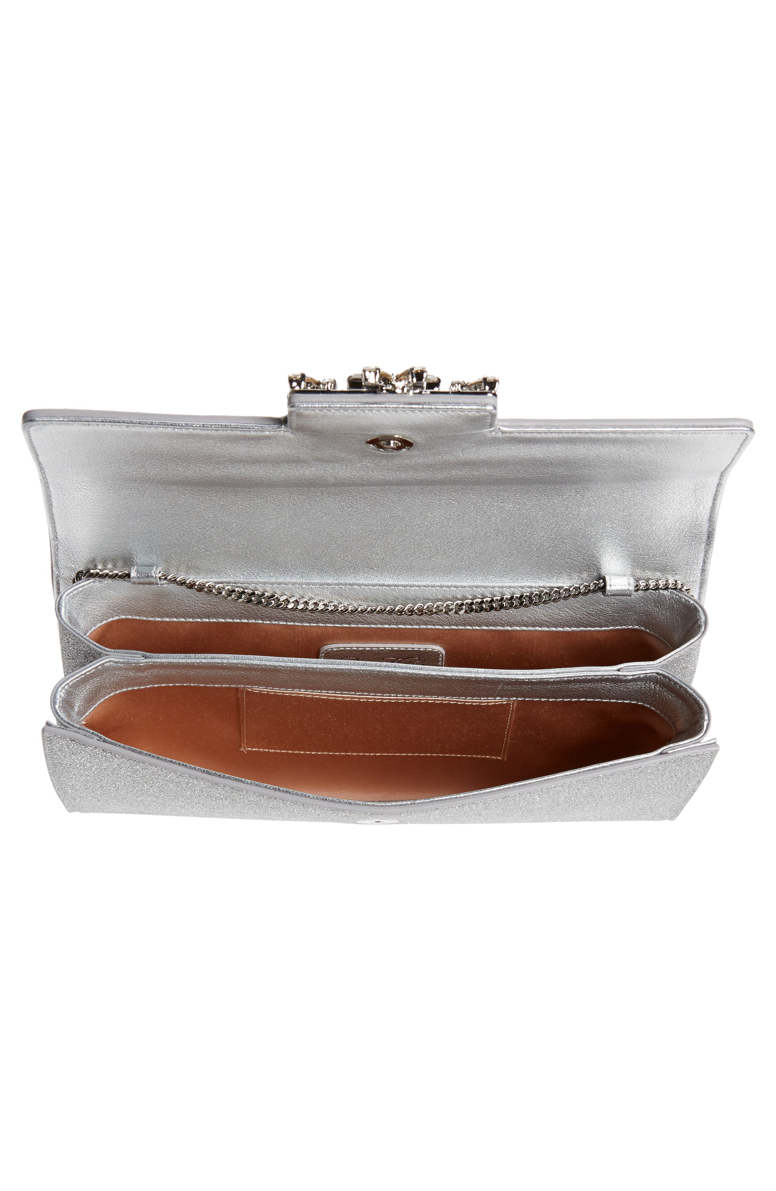 Roger Vivier Brioche Crystal Buckle Envelope Clutch, Alternate, color, 