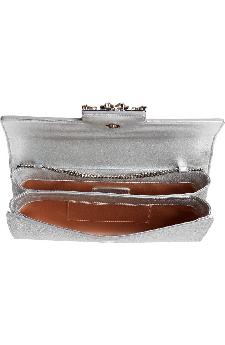Roger Vivier Brioche Crystal Buckle Envelope Clutch, Alternate, color,