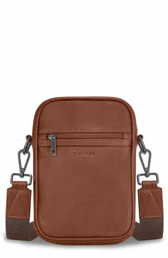 CHAMPS Onyx Leather Vertical Crossbody Bag