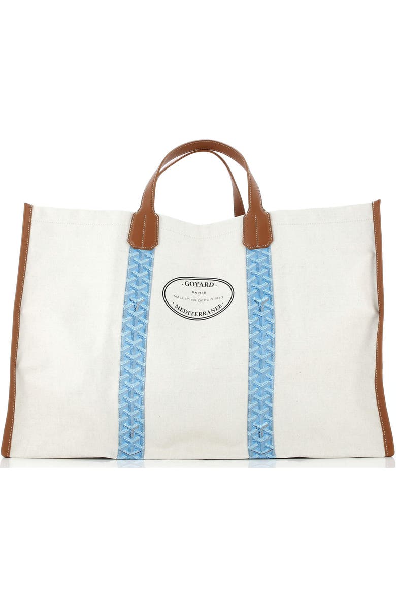 Pre-Owned Goyard Mediterranee Saint-Tropez Reversible Tote Coated Canvas, Main, color, Neutral