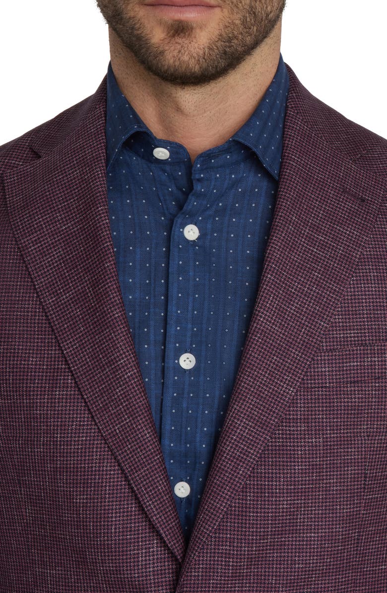 Jack Victor Midland Houndstooth Wool Sport Coat, Alternate, color, 