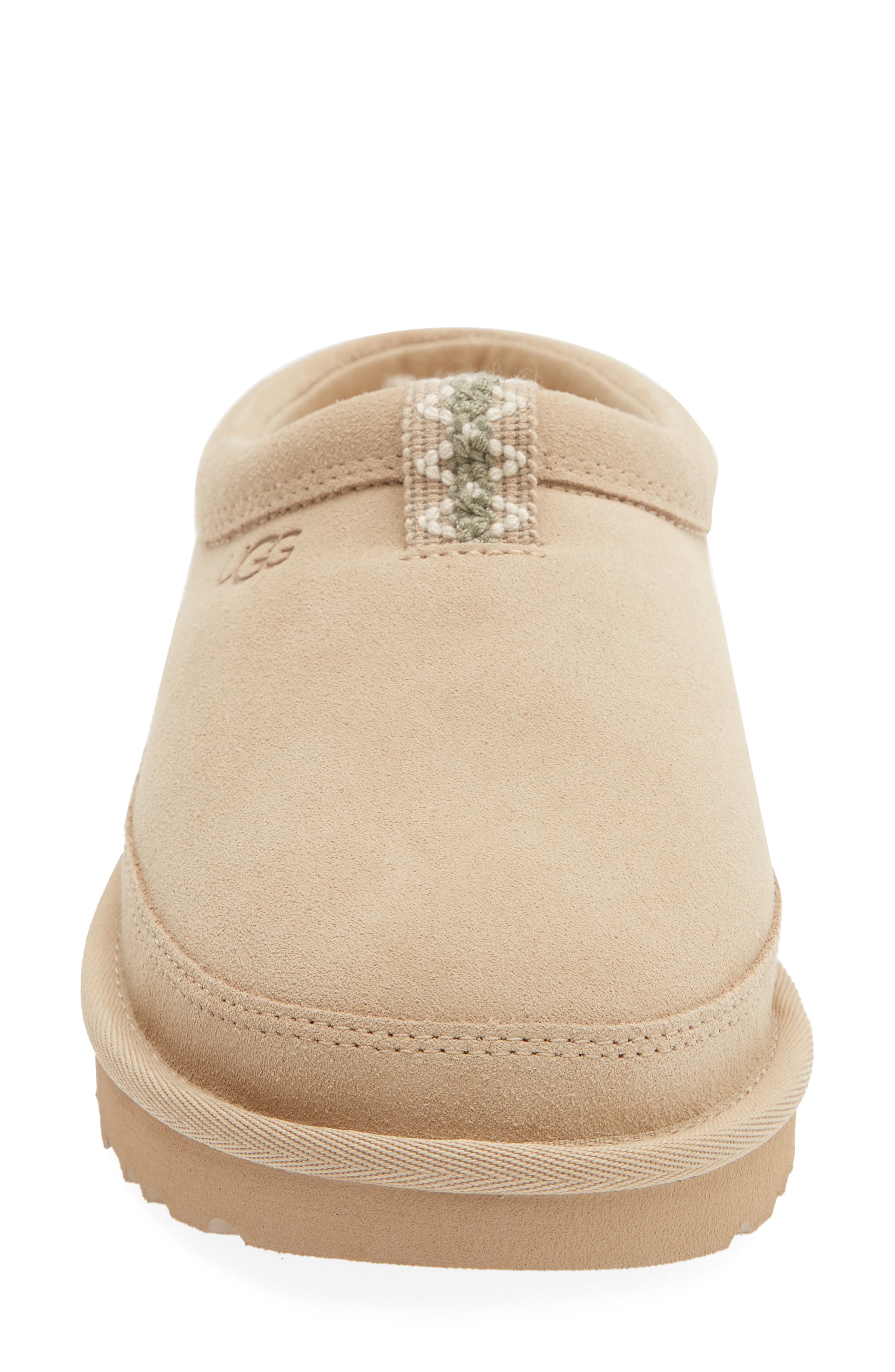 Rozman Leather Genuine Shearling Slipper, Alternate, color, SAND
