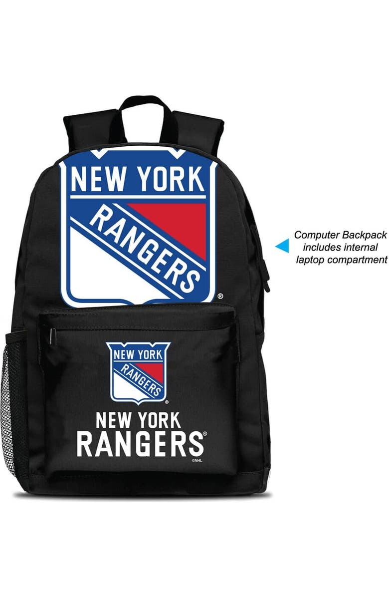 MOJO New York Rangers MOJO Large Logo Fan Backpack, Main, color, Black