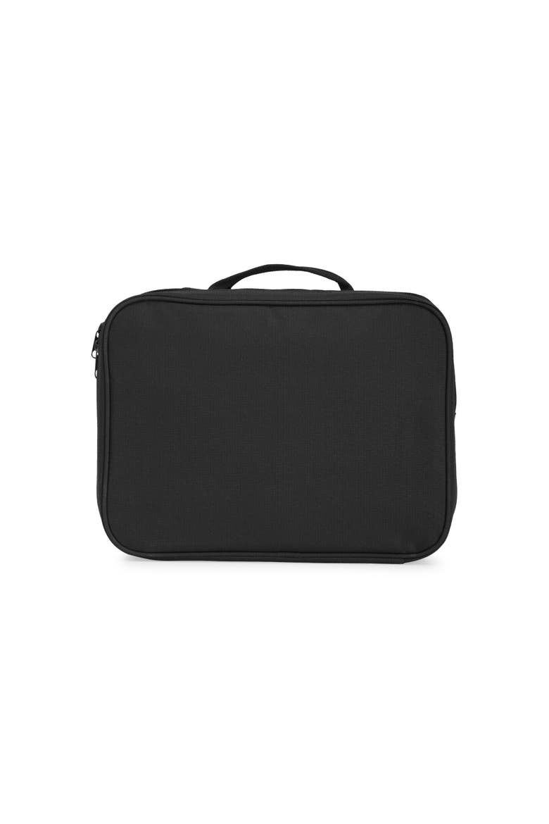 Uptown Foldable Hanging Toiletry Bag, Alternate, color, Black
